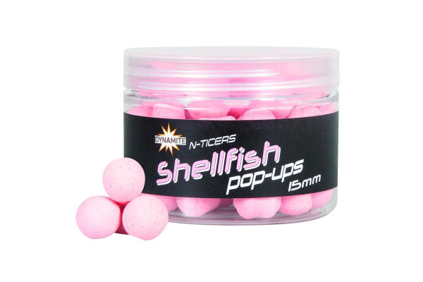 Dynamite Baits N-Ticers Pop-Ups Shellfish 15mm