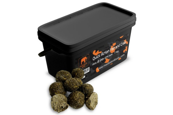 Mastodont Baits Boilies quick action Fish and Crab mix 1 kg 20/24 mm