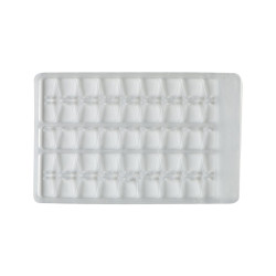 Boilie stoppers V small (clear) 48pcs rack