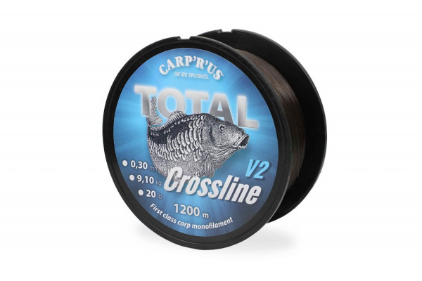 Carp´R´Us Total Crossline V2 – Brown 0,40mm, 1000m, 13,6kg/30lb