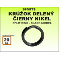 Kroužek Sports - dělený černý velikost 3 / 8kg / 20ks