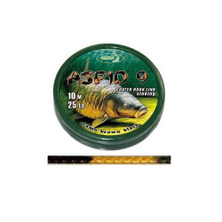 Katran Ztužená návazcová šňůrka Coated braided hook links ASPID 9 25lb 10m