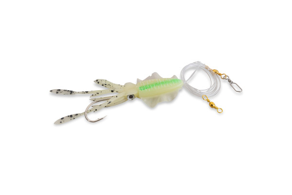 Aquantic návazec Octopus Leader Rig Chartreuse Luminous