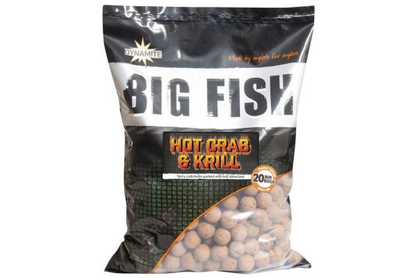 Dynamite Baits Boilies Big Fish Hot Crab&Krill 20 mm 1,8 kg