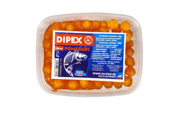 KS Fish Dipex 100 ml, pomeranč