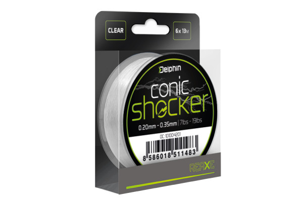 Kónický vlasec Delphin Conic SHOCKER REAXE / 6x13m Kónický vlasec Delphin Conic SHOCKER REAXE / 6x13m