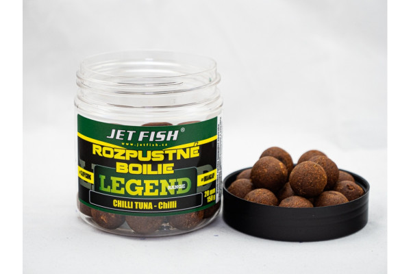 250ml-20mm Legend Range - Rozpustné boilie : CHILLI TUNA - CHILLI