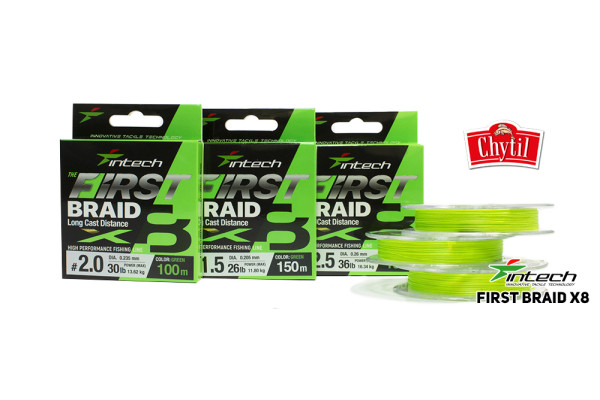 Braided Line Intech First Braid X8 Green 150m