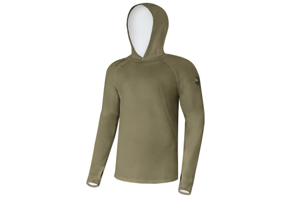 Giants fishing Funkční tričko s dlouhým rukávem UV50+Hoodie Olive Green