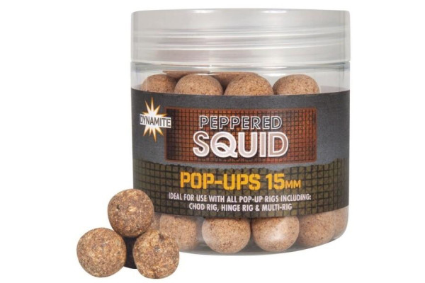 Dynamite Baits Pop-Ups Peppered Squid 15 mm
