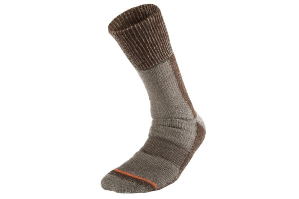 Merino ponožky Geoff Anderson Woolly sock hnědé