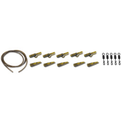 Anaconda Quick Change Safety Lead Clip Kit jungle zelená 5ks Anaconda Quick Change Safety Lead Clip Kit jungle zelená 5ks