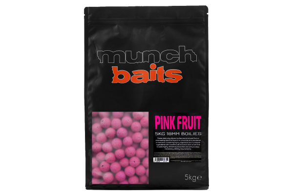 Munch Baits boilies PINK FRUIT 18mm 5kg