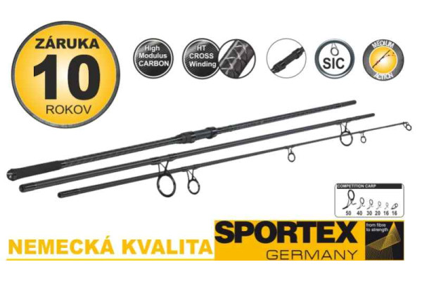 Kaprové pruty SPORTEX Competition Carp CS-4 3díl