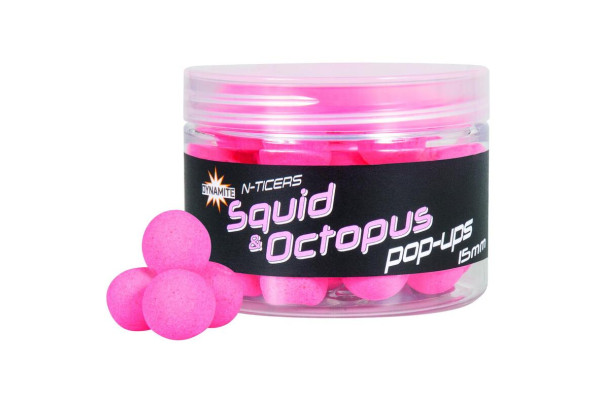 Dynamite Baits N-Ticers Pop-Ups Squid & Octopus 15mm