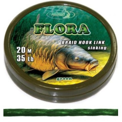 Katran Měkká návazcová šňůrka Braided hook links FLORA 25lb 20m