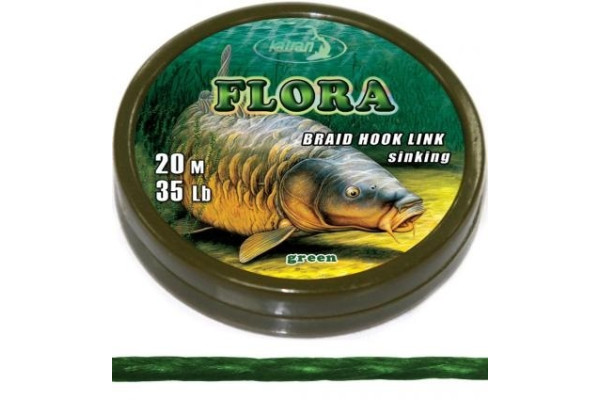 Katran Měkká návazcová šňůrka Braided hook links FLORA 25lb 20m