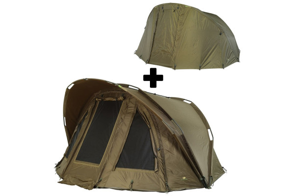 Giants fishing Bivak Gaube Bivvy 2 Man + Druhý plášť Gaube 2 Man Overwrap