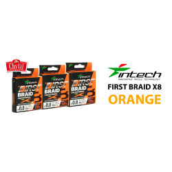 Braided Line Intech First Braid X8 Orange 150m