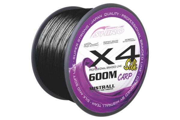 Mistrall šňůra X4 Black carp 0,25mm 600m