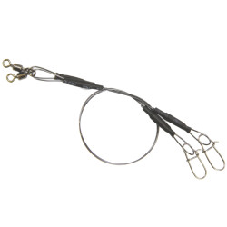 Mistrall titanové lanko pro lov dravců 15kg 15cm 2ks
