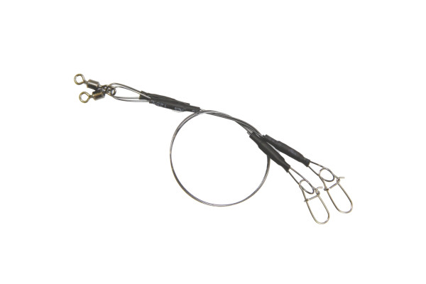 Mistrall titanové lanko pro lov dravců 15kg 15cm 2ks