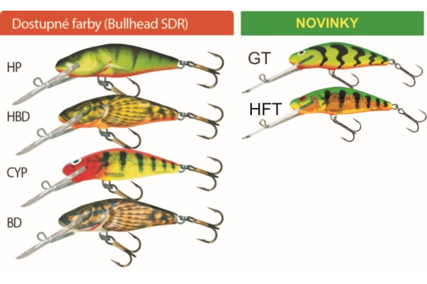 Salmo rybářské woblery BULLHEAD BD4SDR