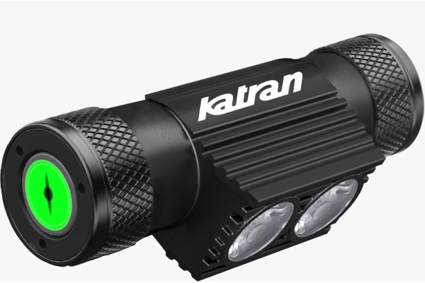 Katran Čelová dobíjecí svítilna Headlamp W/B 460 PRO modrá a bílá LED + box zdarma NEW