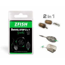 ZFISH Konektor Sviwel Stop Beads 2in1