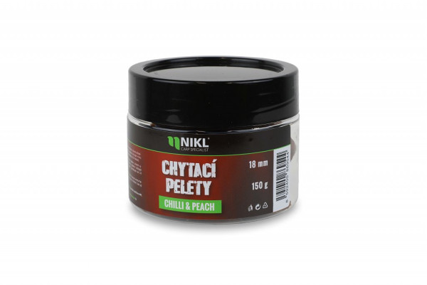 Nikl Chytací pelety Chilli & Peach 18mm, 150g