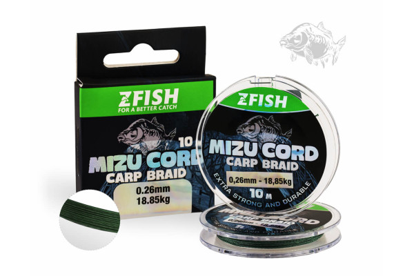 ZFISH Šňůrka MizuCord Carp braid line 10m