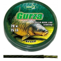 Katran Ztužená návazcová šňůrka Coated braided hook links GURZA 15lb 20m