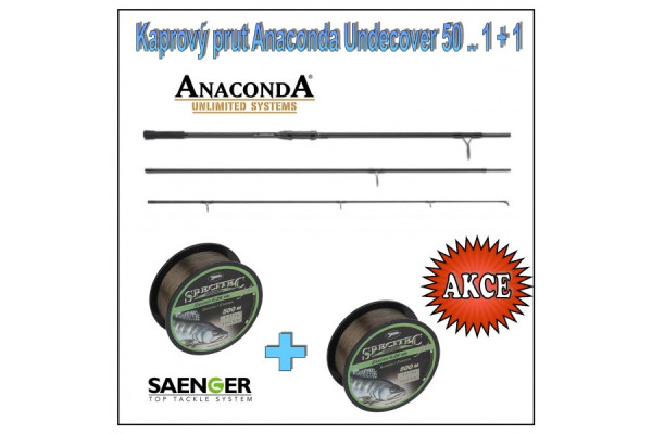 Kaprový prut Anaconda Undercover 50 .. 1 + 1