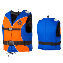 vesta plávacia Aquarius Standard oranžovo-modrá