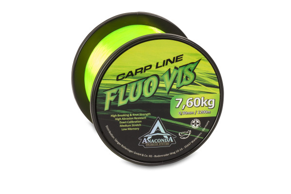 Anaconda vlasec Fluo Vis 0,30 mm 1200 m zelená
