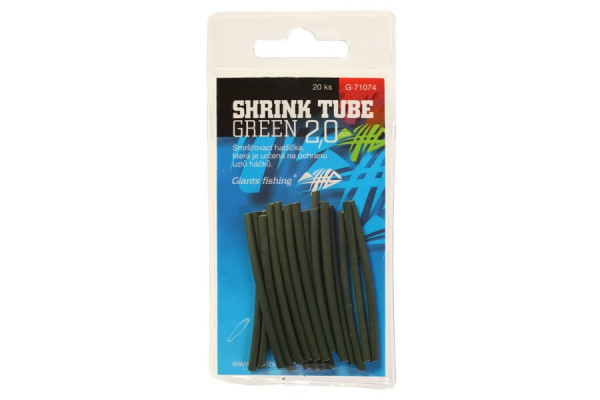 Giants fishing Smršťovací hadička zelená Shrink Tube Green 2,4mm,20ks
