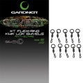 Gardner Obratlíky Covert XT Flexi-Ring Kwik Lok Swivels, vel. 12