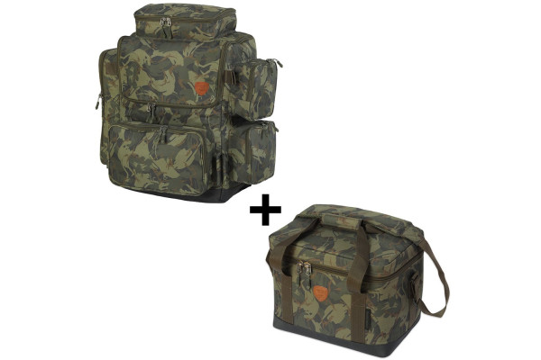 Giants fishing Akční set - Batoh Luxury X-Large Rucksack + Chladící taška Thermo Cooler Bag