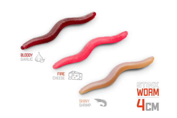 Umělá nástraha Delphin B! StinxWORM Garlic / 50ks