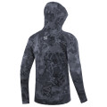 Giants fishing Funkční tričko s dlouhým rukávem UV50+Hoodie Camo Grey