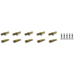 Anaconda sada Jungle Safety Lead Clip Kit jungle zelená 5ks Anaconda sada Jungle Safety Lead Clip Kit jungle zelená 5ks