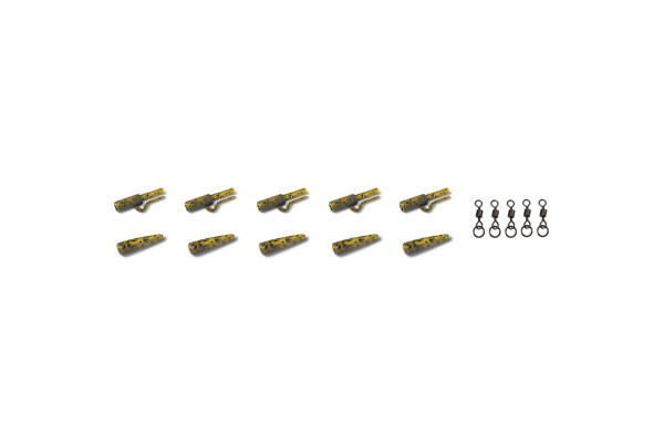 Anaconda sada Jungle Safety Lead Clip Kit jungle zelená 5ks Anaconda sada Jungle Safety Lead Clip Kit jungle zelená 5ks