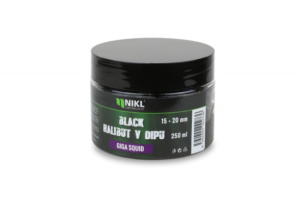 Nikl Black halibut v dipu Giga Squid 15+20mm, 250g