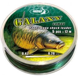 Katran Ujímaný šokový vlasec GALAXY CAMO 0,28-0,47mm 5x12m