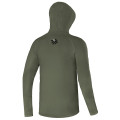 Giants fishing Funkční tričko s dlouhým rukávem UV50+Hoodie Dark Green