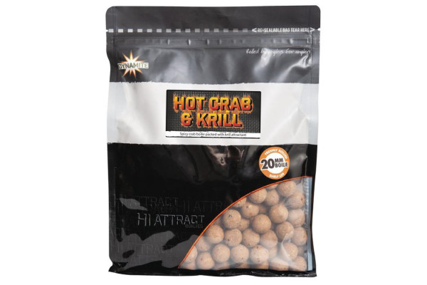 Dynamite Baits Boilies Big Fish Hot Crab&Krill 20 mm 1 kg