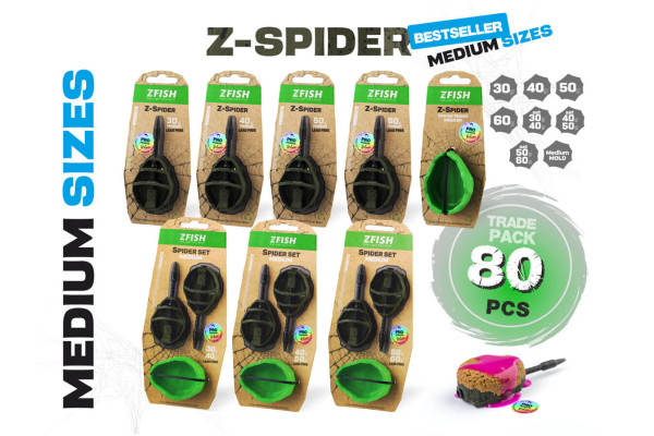 ZFISH Trade Pack Method Feeder Spider Medium 80 ks