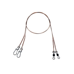 Mistrall ocelové lanko pro lov dravců 1 x 7 (32 kg) Velikost 45cm, 2ks/bal