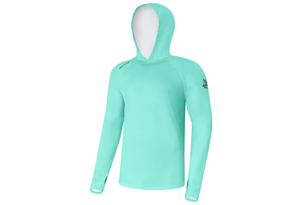 Giants fishing Funkční tričko s dlouhým rukávem UV50+Hoodie Blue