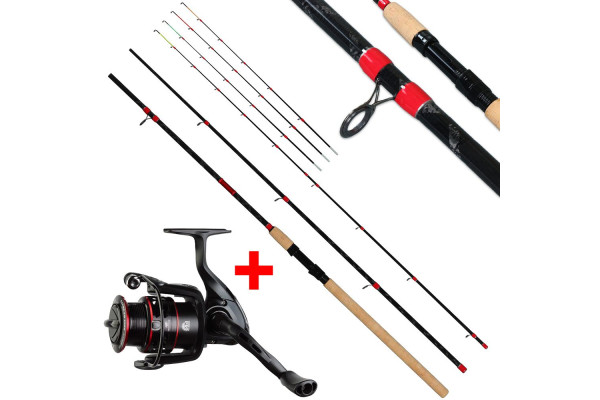 Giants fishing Prut Fluent MK2 Feeder 3.0m, 80g + Naviják Gaube FD 4000